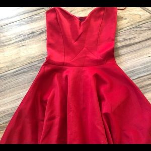 Strapless babydoll dress